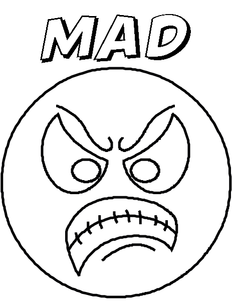 mad face coloring pages - photo #19